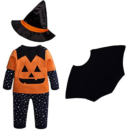 MNSWR Baby Body langarm Mädchen Junge Halloween Babys Fledermäuse Feldermaus Flattermaus Halloween Kleinkind Kinder Kind Säugling,Carnival Costume Girl Kürbis Kostüm Für Kleinkinder Baby Strampler Neu