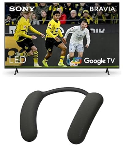Sony Kit Televisión Bravia 55X75WL y Altavoz de Cuello Bravia Theatre U para Sonido inmersivo con Bluetooth y Dolby Atmos