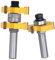 2 Stück Groove und Tongue Zunge und Nut Set Router Bit Set Oberfräse Fräser Set für CNC Graviermaschine Trimmmaschine Holzbearbeitung