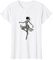 Trendy Zebra Print Ballerina Ballet Dancer Women Teens Girls T-Shirt