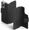 Ringke Folio Wallet Magnetic Case [Kompatibel mit MagSafe] für iPhone 16 Pro / 16 Hülle, Abnehmbare PU-Leder Geldbörse mit Kartenhalter Flip Cover für Flache Rückseite Magnethülle - Black