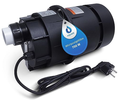 AQUADE Whirlpoolluftgebläse Leise Pneumatisch 700W - Whirlpoolgebläse Badewanne - Gebläse Whirlpool -Badewannen - Luftgebläse Außenwhirlpool, Garten, Outdoor Whirlpool Gebläse: 700 W 230V