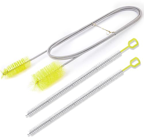 Flexible Drain Brush, 66 Extra Long Pipe Cleaners with 2 Pcs Straw Brush