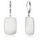 ALEXCRAFT Drop Eckige Ohrringe Silber 925 Hängend Leaveback Square Silver Dangle Earrings for Women für Frauen Freundin Mama