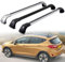 LECREA DachträGer RelingträGer für Ford Fiesta 2017 2018-, Dachgepäckträger Aluminium AbschließBar mit Geschlossene Dachreling A Paar,Black-1 Pair