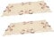 Cabilock 2pcs Placemat Rose Gold Table Cloth Tablecloths Party Round Table Mats Square Tablecloth Teal Doilies Lace Paper Fabric Cloths Rectangular Dressing Mat for Home Dining Decoration