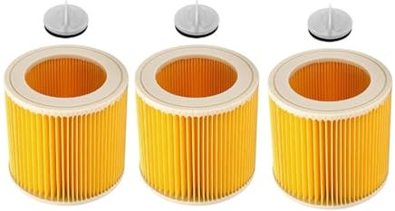 Lot de 3 filtres HEPA compatibles avec les aspirateurs Karcher, WD WD2 WD3 WD1 MV3 MV2 WD2250 WD3.200 WD3.300