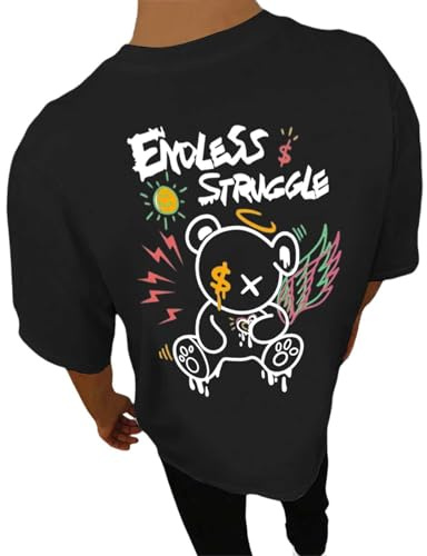 2025 - Camisetas para hombre con estampado de espalda para hombre, camisa de verano de manga corta, diseño de moda, retro, casual, camiseta para niños, camiseta de cuello redondo, tallas grandes