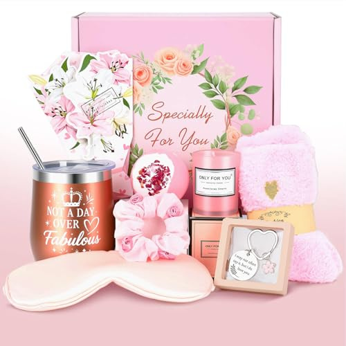 Osrioal Gift for Mum, Pamper Hamper for Her, 8 Pcs Self Care Gift Set, Birthday Gifts for Women, Mum, Wife, Girlfriend