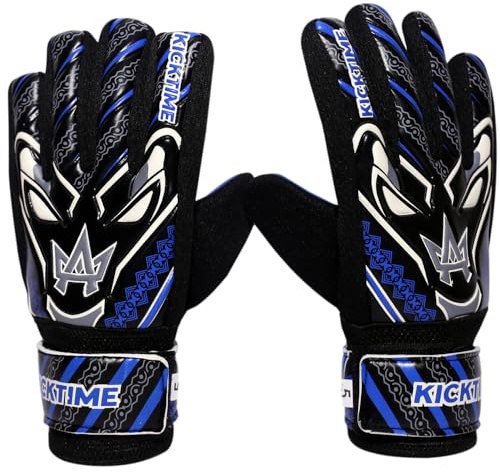 YSCARE Gants de Gardien de But de Football pour garçons Enfants Gants d'entraînement de Football Protection pour l'entraînement et Les matchs