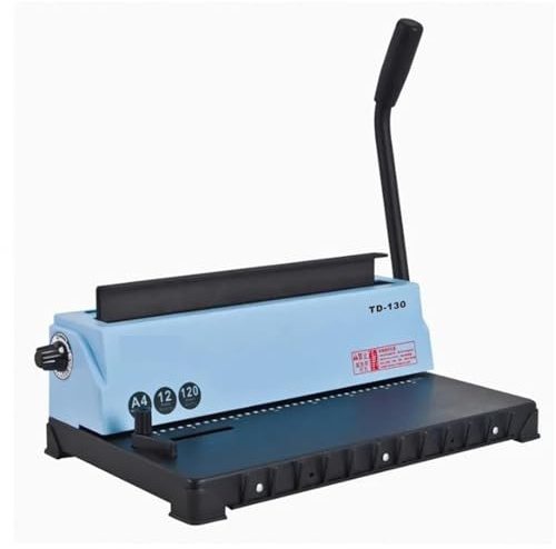 A4 Wire Binding Machine Double Loop Wire Binder Office Binding Iron Ring 34 Square Holes Punch Holes and Binding 2 in 1 Combo