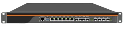 ANDAQI 1U Firewall Appliance with QAT, OPNsense, VPN, Router PC, PVE Server, Atom C3808, RN03, 6 x 1GbE LAN, 4 x 2.5GbE LAN, 4 x SFP+ X553, DPDK Support, 32G RAM, 512G SSD