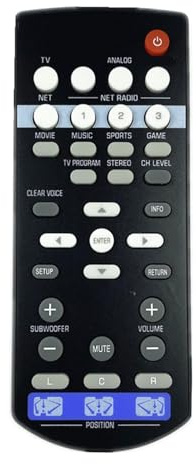 Ersatz-Fernbedienung für FSR86 ZP80780 SRT1500 YSP-1600 Soundbar Surround Soundbar Keine Programmierung erforderlich Leichte Fernbedienung