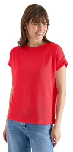 Damen T-Shirt mit Boatneck im Strick-Look
