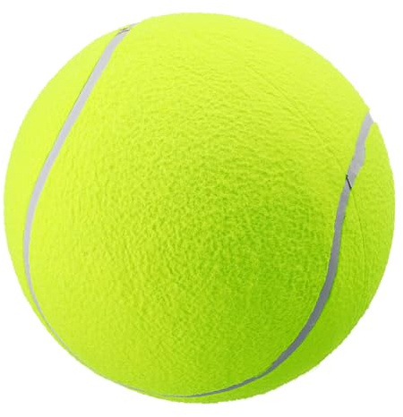 Alasum Großer Aufblasbarer Tennisball aus Gummi Leichtes Ballspielzeug für Hunde Beruhigende Textur und Zahnpflege für Haustiere zur Unterhaltung