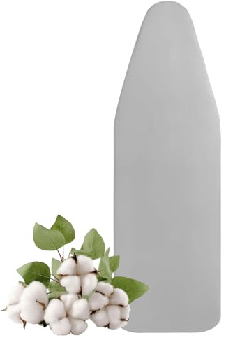 Ghligna 149x57cm Housse Table à Repasser pour Table à Repasser 140x50cm | Résistant aux Hautes Températures, Coton Housse Planche à Repasser, Housse de Table a Repasser avec Bande Élastique