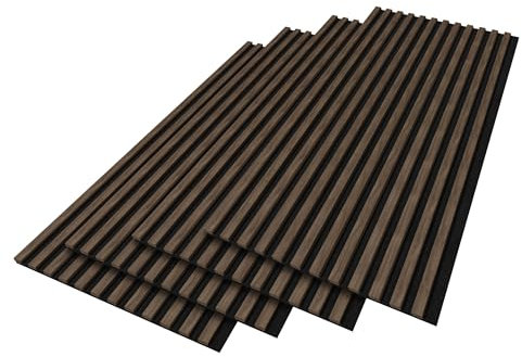 Stegu PROLINE Akustiklamellen Esotica – 120x60 cm, 4 Stück – FSC®-zertifiziert – Schallabsorbierende Wandpaneele – Hochwertige Akustik und Stilvolle Wanddekoration