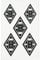 Borussia Mönchengladbach Aufkleber Sticker Raute | Offizieller Fanartikel Fohlenshop | 5er Set | Leuchten im Dunkeln | Größe 4x6 cm