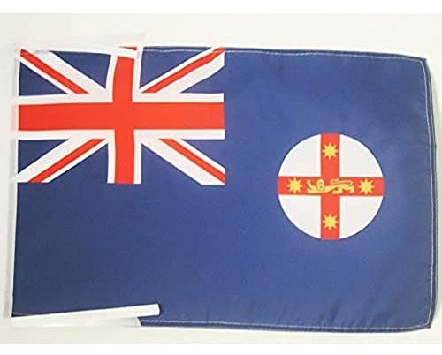 AZ FLAG - Flagge Neu-Süd-Wales - 45x30 cm Mit Kordel - New South Wales Fahne 30 x 45 Cm - Flaggen