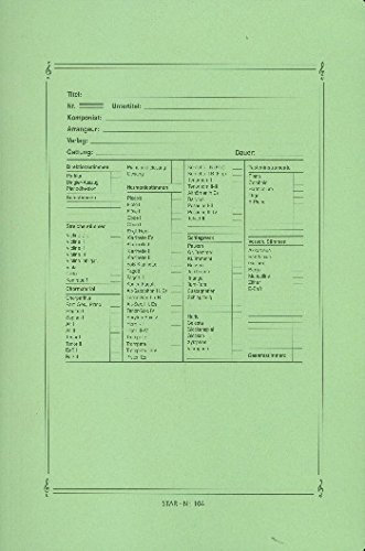 Notenumschlag DIN A4 grün