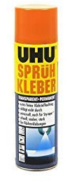 UHU UHU Spray Glue Transparent + Permanent, 500 ml
