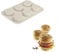 silikomart | Silikon-Snackform BURGER BREAD, Antihaft, 1er-Pack Form für 6 Hamburger-Brötchen, Ø 80 h 20 mm, Made in Italy