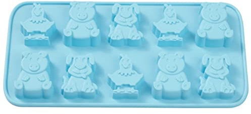 Hobbyfun Silikonform Tiere Bauernhof ca. 20,3 x 10,5 x 1,2cm