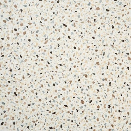 Terrazzo Design Cushioned Sheet Vinyl Flooring Lino for Kitchens & Bathrooms with Brown Grey & Beige Chippings 2m 3m Width 2m to 7m Length (Cocoa Granite, 5m x 2m)