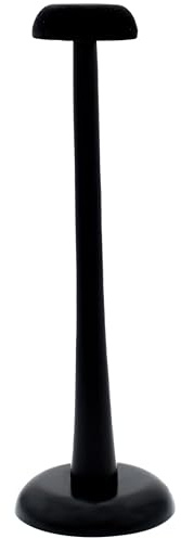 Mythorjan Wooden Helmet Stand Versatile Hat Display Stand for Renaissance Cosplay Halloween Retro Hats (Black)