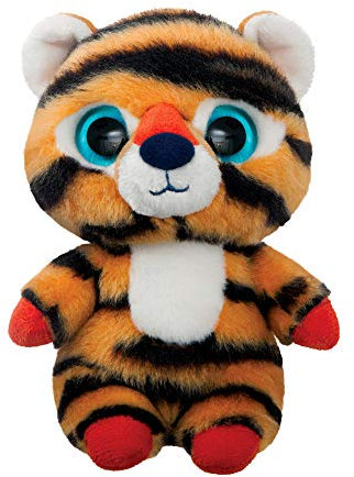 Aurora YooHoo, Han Sibierischer Tiger, 15cm, 61281, Orange-Schwarz gestreift, Plüschtier