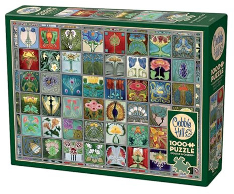 Cobble Hill / Outset Media Puzzle 1000 Teile – Art Nouveau Tiles