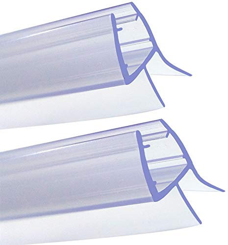 Lot de 2 joints d'étanchéité en plastique 4-6 mm pour paroi de douche - 100 cm