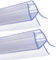 Lot de 2 joints d'étanchéité en plastique 4-6 mm pour paroi de douche - 100 cm