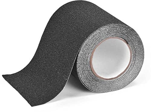 WELSTIK Bande Antidérapante Adhésive pour Escaliers, Friction, Abrasif pour Les Sécurité, Escabeau, Intérieur, Extérieur, Haute Traction, 10CM x 5M, Noir