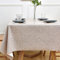 Yofori PVC Table Cloth Wipeable Plastic Tablecloth for Square Table Wipe Clean Waterproof Table Cover for Kitchen Dining Outdoor (137x137cm, Beige)