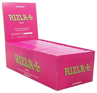 Lot de 3 feuilles de papier à rouler standard rose – Boîte complète de 50 carnets