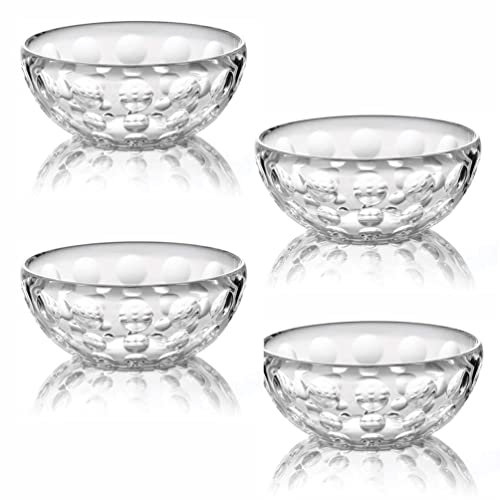 Guzzini Cookware 4 x Guzzini Venice Coppetta Bowls, 340ml, Drop, Knock & Shock Resistant Glasses for Cereal, Dessert, Fruit, Ice Cream, Noodle, Pasta, Salad, Soup & Stew
