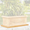 Decorspace Sottovaso per Fioriera rettangolare in resina per piante e fiori Made in Italy da esterno (97 x 42 per vaso da 100 cm, Impruneta)