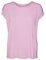 VERO MODA Damen Einfarbiges Stretch T-Shirt Basic Rundhals Top Oberteil Tief Angesetzte Schultern VMAVA, Farben:Rosa, Größe:XS