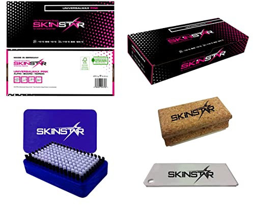 SkinStar Skiwachs-Starter Set 4-teilig Universal Wax - Alpin + Nordic + Board