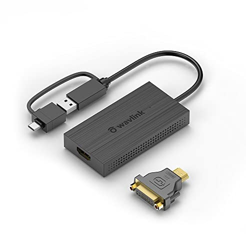 WAVLINK Adattatore per display da USB a HDMI 4K per collegare al computer un monitor esterno