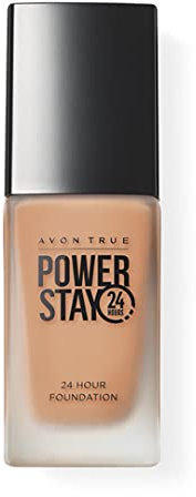 Avon Power Stay 24-Stunden-Foundation, Alabaster, dauerhafte komfortable Abdeckung, die nicht verblasst oder verschmiert, 30 ml