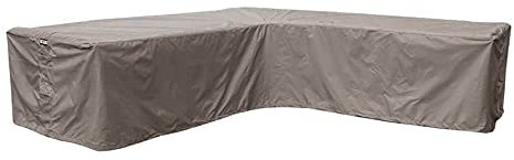 Raffles Covers Abdeckung für Lounge Eckset 250 x 250 x 90 H: 70 cm | Atmungsaktiv | Wasserdicht | UV - beständig | Doppelt genähte, PU-versiegelte Naht | Elastischer Kordelzug |