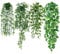Dremisland 4 Pack Fake Hanging Plant with Pots Artificial Eucalyptus Potted Plants Greenery Foliage Ivy Vines Faux Trailing Plants for Home Garden Office Shelf Wall Decoration