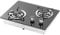 Raguso Gas Cooktop,Gas Stove 1 8Kw Power Portable Tempered Glass Panel 2 Burners for Yacht for for RV