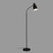 BRILONER - Stehlampe, Stehleuchte, Deko im Wohnzimmer, Leselampe, Schwenkbare Lampe, Wohnzimmerlampe, Fußtaster, Indirekte Beleuchtung, Schlafzimmerlampe, Bürolampe, 128x21x43 cm, Schwarz