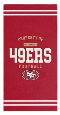 Foco San Francisco 49ers NFL 2024 Strandtuch Badetuch Handtuch Rot - One-Size