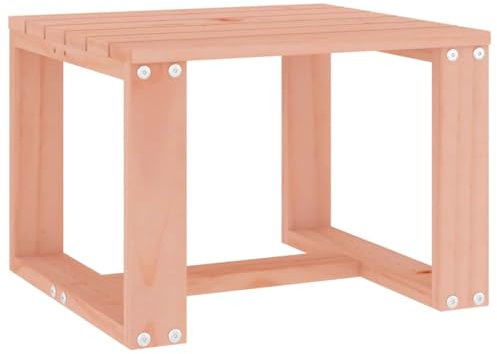 vidaXL Garten Beistelltisch, Rechteckiger Gartentisch Couchtisch, Holztisch Kaffeetisch für Terrasse Garten, Balkontisch Gartenmöbel, Massivholz Douglasie