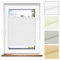 Jalousiescout Plissee Klemmfix ohne Bohren—Jalousie 140x120cm weiß Sichtschutz Fenster Sonnenschutz, Lichtdurchlässig Rollo für Fenster & Tür, Hochwertiges Polyester Pure Plissee