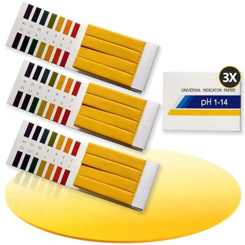 Dimiff PH Teststreifen, Lackmuspapier, Universal PH-Wert Teststreifen für Urin, Speichel und Pool, PH 1-14 Mit Farbvergleichsskala, 240 Stück